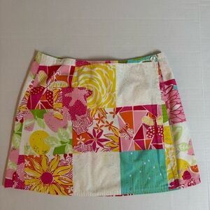 Vintage Lilly Pulitzer Reversible Mini Skirt